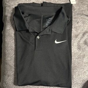 Nike Dri-FIT Black Polo Shirt for Men